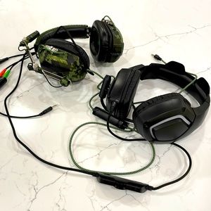 Bundle of 2 Like New Gaming Headsets